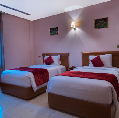 Spacious Living Area at Al Madina Suites Doha for a Relaxing Stay